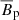 $ \overline{B}_\text{p} $