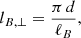$$ \begin{aligned} l_{B,\perp }=\frac{\pi \,d}{\ell _B}, \end{aligned} $$
