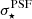 $ \sigma^{\mathrm{PSF}}_{\star} $