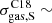 $ \sigma^{\mathrm{C18}}_{\mathrm{gas,S}} \sim $