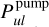 $P_{ul}^{{\rm{pump}}}$