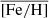 $ \overline{[\mathrm{Fe/H}]} $