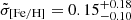 $ \tilde{\sigma}_{\mathrm{[Fe/H]}} = 0.15^{+0.18}_{-0.10} $