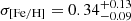 $ \sigma_{\mathrm{[Fe/H]}} = 0.34^{+0.13}_{-0.09} $