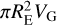 $\pi R_{\rm{E}}^2{V_{\rm{G}}}$