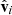 $ \hat{\mathbf{v}}_i $