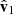 $ \hat{\mathbf{v}}_1 $