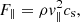 $$ \begin{aligned}&F_{\parallel } = \rho v_{\parallel }^2 c_{\rm s}, \end{aligned} $$