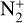 ${\rm{N}}_2^ + $