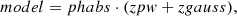 $$ \begin{aligned} model=phabs\cdot (zpw+zgauss), \end{aligned} $$
