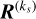 ${{\bf{R}}^{\left( {{k_s}} \right)}}$