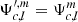 $ \Psi_{c,l}^{\prime,m} = \Psi_{c,l}^m $