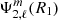 $ \Psi_{2,\ell}^m(R_{\textrm{1}}) $