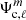 $ \Psi_{\textrm{c},\ell}^m $