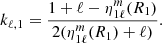 $$ \begin{aligned} k_{\ell , 1}=\frac{1+\ell -\eta _{1\ell }^{m}(R_{1})}{2(\eta _{1\ell }^{m}(R_{1})+\ell )}. \end{aligned} $$