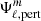 $ \Psi_{\ell, \mathrm{pert}}^m $
