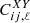 $ C_{ij,\ell}^{XY} $
