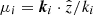 $ \mu_i={\boldsymbol{k}}_i\cdot\hat{z}/k_i $