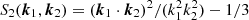 $ S_2({\boldsymbol{k}}_1,{\boldsymbol{k}}_2) = ({\boldsymbol{k}}_1\cdot{\boldsymbol{k}}_2)^2/(k_1^2 k_2^2)-1/3 $