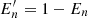 $ E^\prime_n=1-E_n $