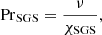 $$ \begin{aligned} \mathrm{Pr}_{\rm SGS} = \frac{\nu }{\chi _{\rm SGS}}, \end{aligned} $$