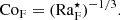 $$ \begin{aligned} \mathrm{Co}_{\rm F} = (\mathrm{Ra}_{\rm F}^\star )^{-1/3}. \end{aligned} $$