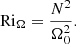 $$ \begin{aligned} \mathrm{Ri}_\Omega = \frac{N^2}{\Omega _0^2}. \end{aligned} $$
