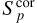 $S_p^{{\rm{cor}}}$