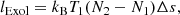 $$ \begin{aligned} l_{\rm Exol}= k_{\rm B} T_1 (N_2-N_1) \Delta s, \end{aligned} $$