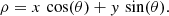 $$ \begin{aligned} \rho = x\,\cos (\theta ) + { y}\,\sin (\theta ). \end{aligned} $$