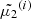 $ \tilde{\mu_2}^{(i)} $