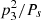 $ p_3^2/P_s $