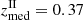 $ z_{\mathrm{med}}^{\text{II}} = 0.37 $