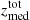 $ z_{\mathrm{med}}^{\text{tot}} $