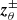 $ {\boldsymbol{z}}^\pm_\theta $