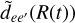 ${\mathop d\limits^ _{ee'}}(R(t))$