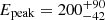 $ E_{\mathrm{peak}}=200^{+90}_{-42} $