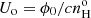 $ U_{\mathrm{o}} = {\phi_0}/{c n_{\mathrm{H}}^{\mathrm{o}}} $