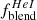 $ f^{HeI}_{\mathrm{blend}} $