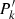 $ P_{{k}}^\prime $