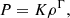 $$ \begin{aligned} P = K\rho ^\Gamma , \end{aligned} $$