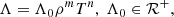 $$ \begin{aligned} \Lambda = \Lambda _0 \rho ^m T^n,~\Lambda _0 \in \mathcal{R} ^+, \end{aligned} $$