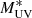 $ M_{\mathrm{UV}}^* $