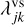$\lambda _{jk}^{{\rm{vs}}}$
