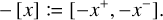 $ - [x]: = \left[ { - {x^ + }, - {x^ - }} \right].$