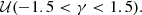 $$ \begin{aligned} &\mathcal{U} (-1.5 < \gamma < 1.5) . \end{aligned} $$
