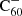 $ \rm{C}_{60}^- $