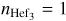 ${n_{{\rm{He}}{{\rm{f}}_3}}} = 1$