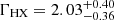 $ \Gamma_{\mathrm{HX}} = 2.03^{+0.40}_{-0.36} $