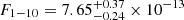 $ F_{1{-}10} = 7.65^{+0.37}_{-0.24}\times 10^{-13} $